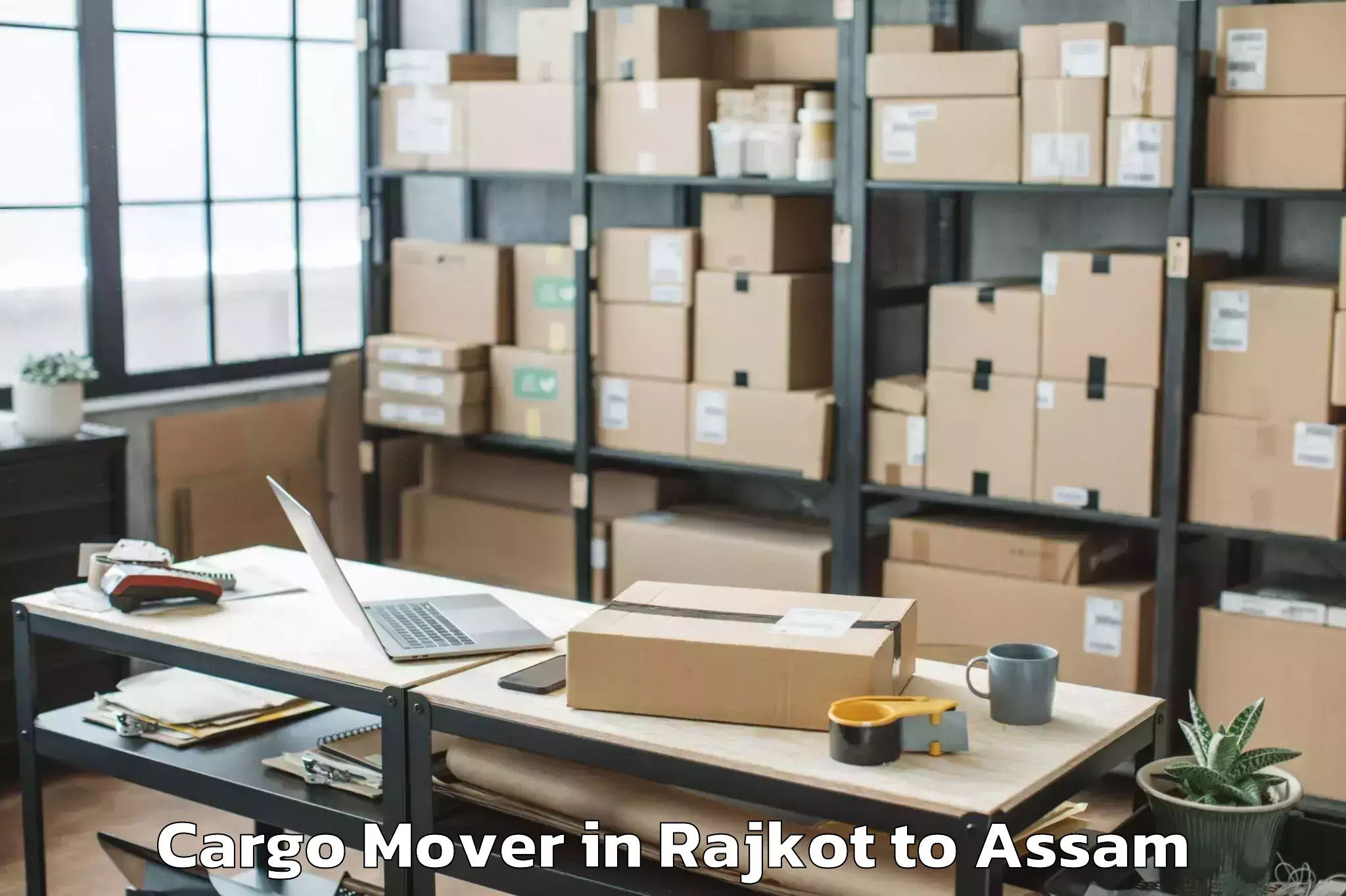 Easy Rajkot to Barpathar Cargo Mover Booking